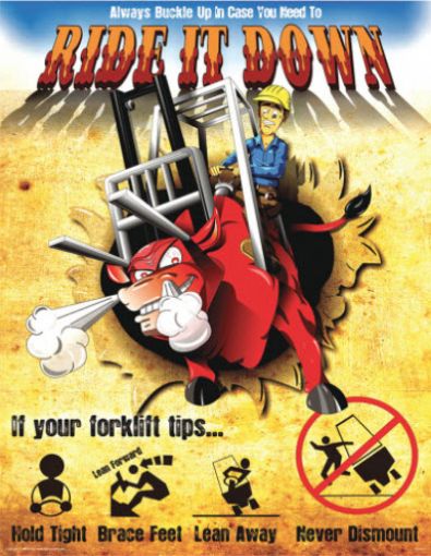 Picture of Forklift Ride It Down Safety Poster